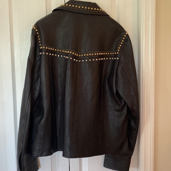 AUTHENTIC GUCCI Genuine leather men’s studded jacket Italian size 52, size Large - Picture 7 of 13